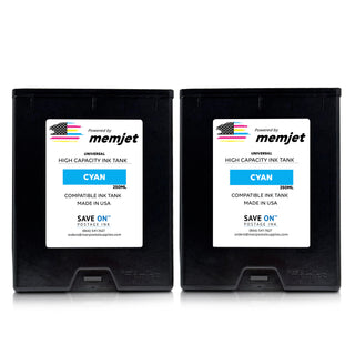 iJetColor by Printware 870102-001 | Memjet Ink Compatible HI-CAP Cyan Ink Tank for Classic & NXT Printer | 2 Pack