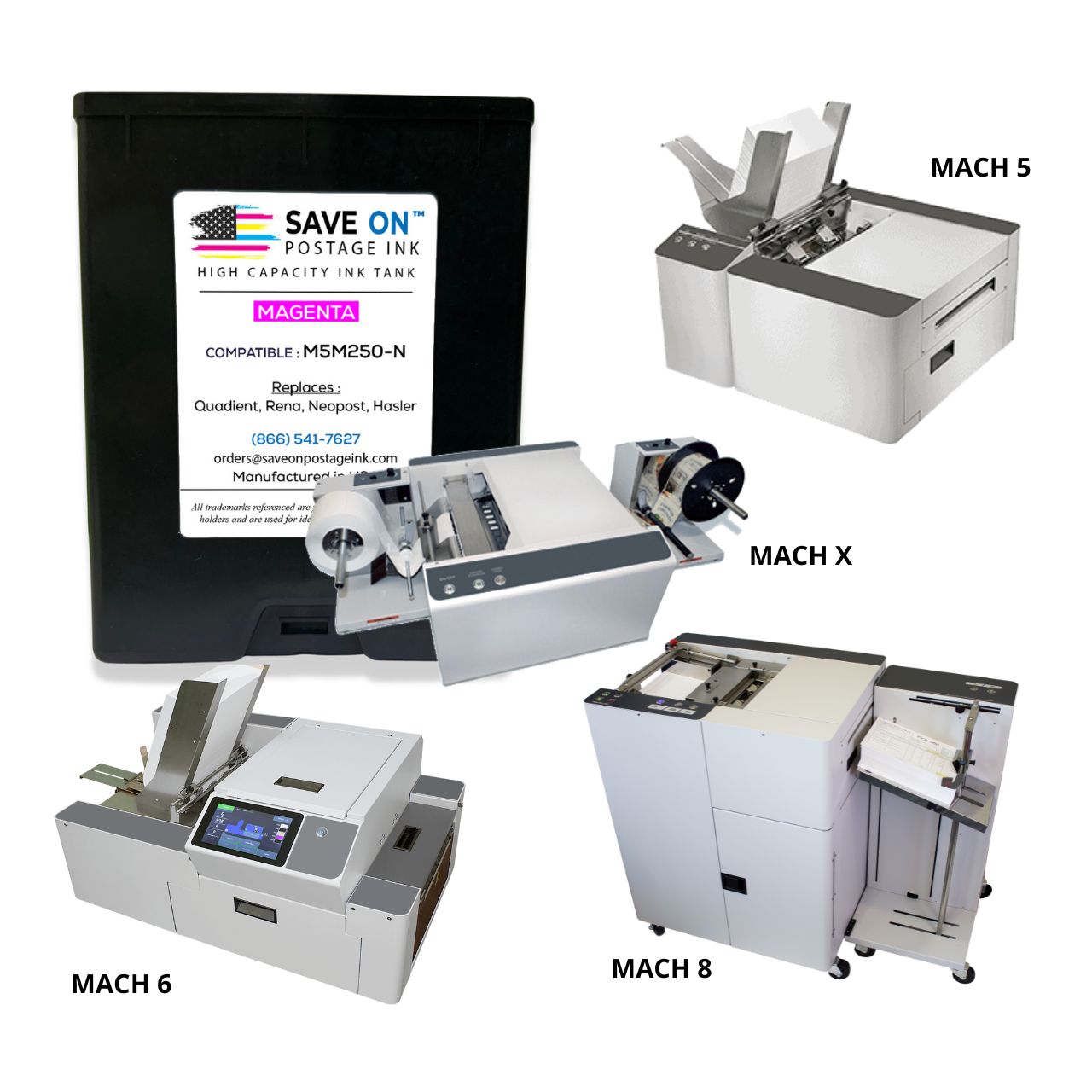 Quadient Memjet M5M250-N | Neopost Memjet Ink | Magenta | Mindful