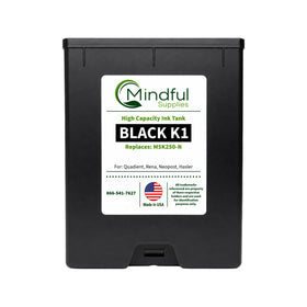 Compatible Quadient M5K250-N Black K1 Memjet Ink 250ml for Mach Series Printers by Mindful Supplies