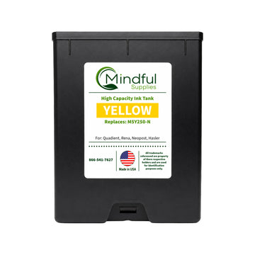 Compatible Quadient M5Y250-N Yellow Memjet Ink 250ml for Mach Series Printers