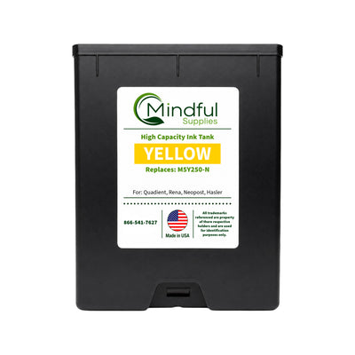 Compatible Quadient M5Y250-N Yellow Memjet Ink 250ml for Mach Series Printers
