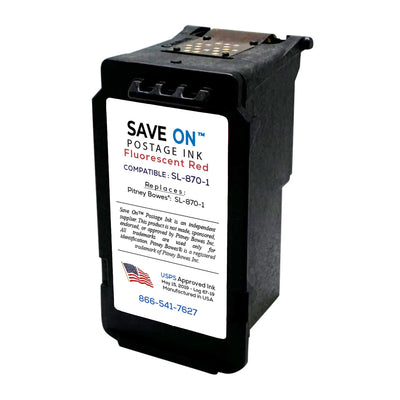 Pitney Bowes SL-870-1 Red Ink Cartridge | Compatible, New SendPro Mailstation - 0