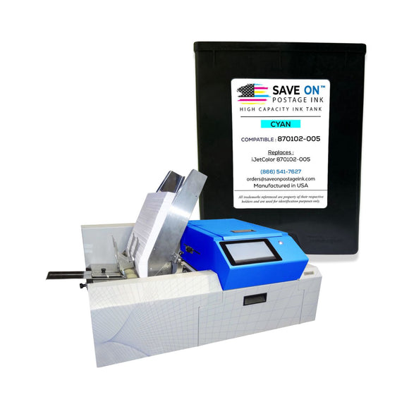 iJet Cyan Ink Tank 870102-005 for NXT Printer Mindful Postage