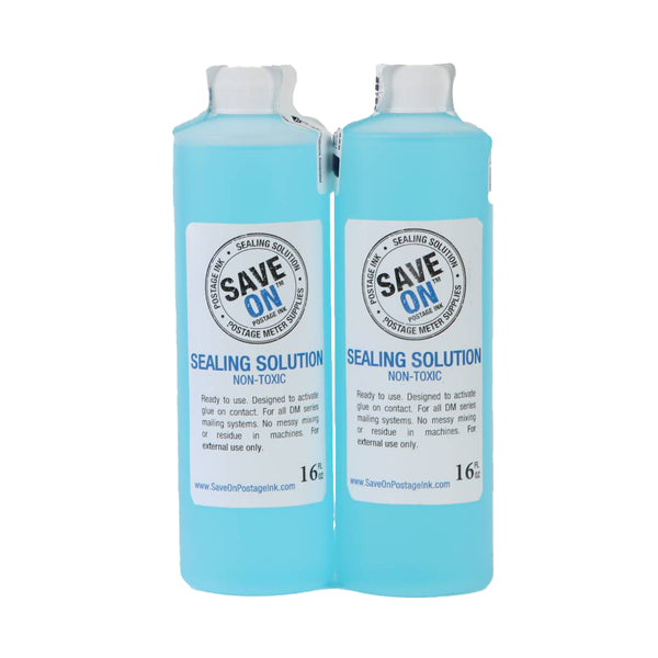 Pitney Bowes E-Z Seal 601-0 Sealing Solution | Compatible, TWO PACK - Pint Size Bottles