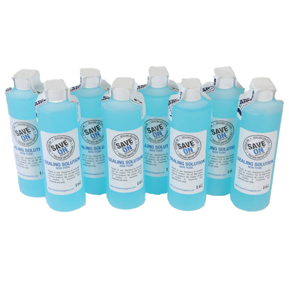 Pitney Bowes E-Z Seal 601-0 Sealing Solution | Compatible, Eight - Pint Size Bottles - Mindful Supplies