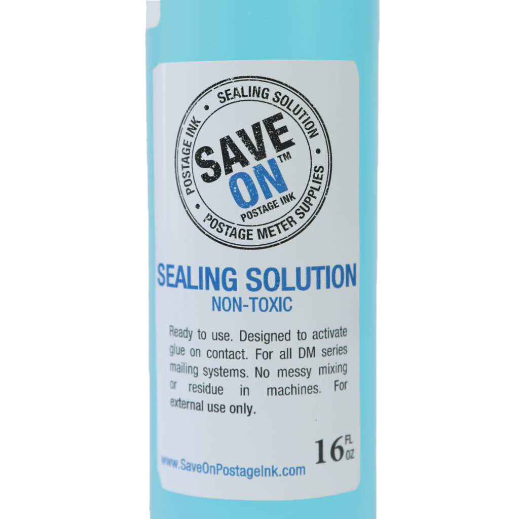Pitney Bowes E-Z Seal 601-0 Sealing Solution | Compatible, Four - Pint Size Bottles - Mindful Supplies