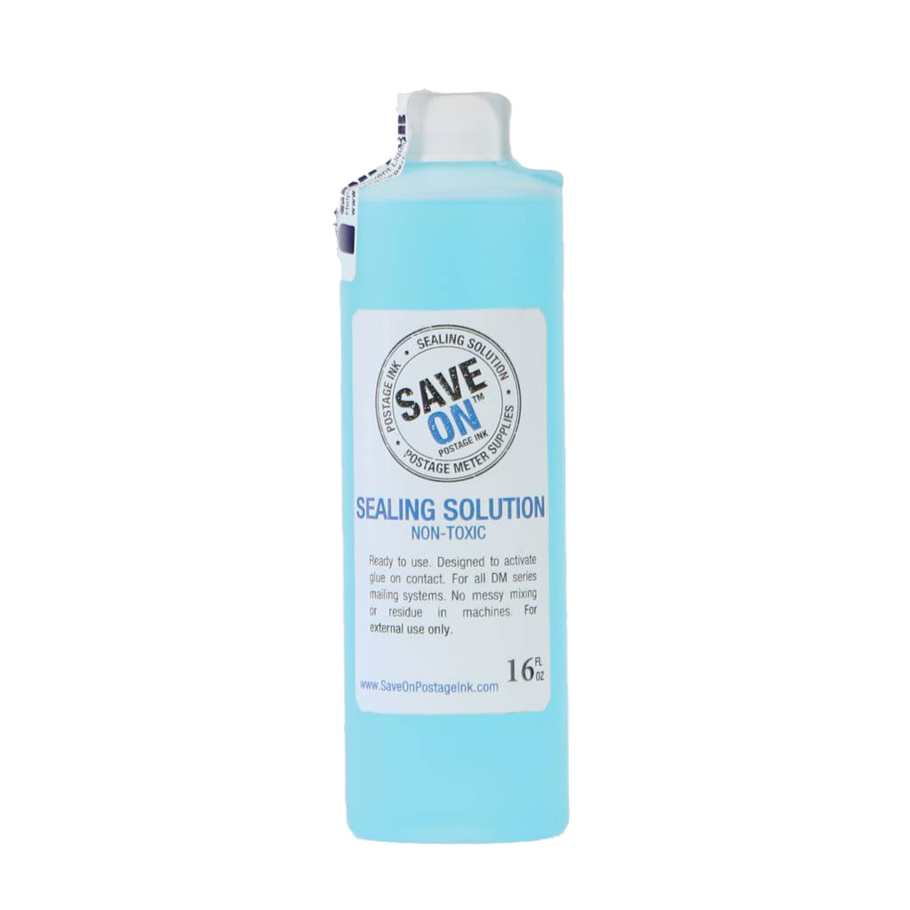 Pitney Bowes E-Z Seal 601-0 Sealing Solution | Compatible, SINGLE - Pint Size Bottle - Mindful Supplies