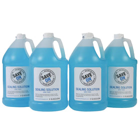 Pitney Bowes E-Z Seal 608-0 Sealing Solution | Compatible, Four - One Gallon Bottle - Mindful Supplies