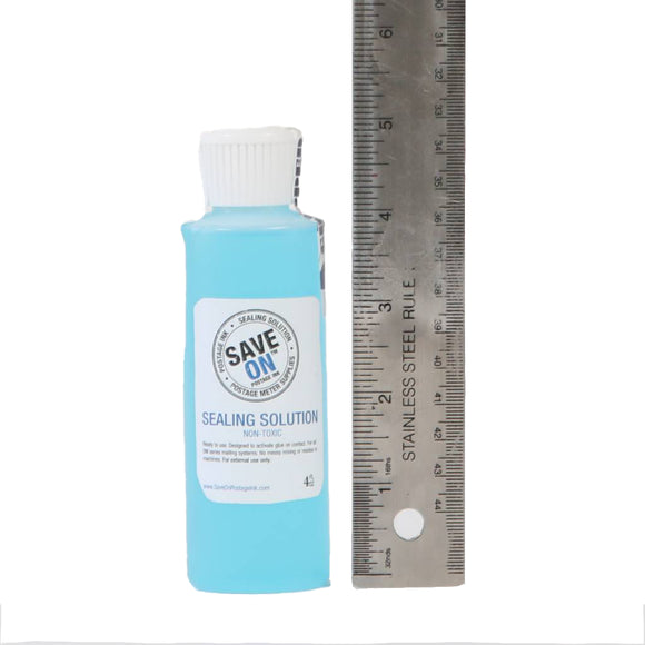 Pitney Bowes E-Z Seal Sealing Solution 601-9 | Compatible, One - 4oz Bottle - Mindful Supplies