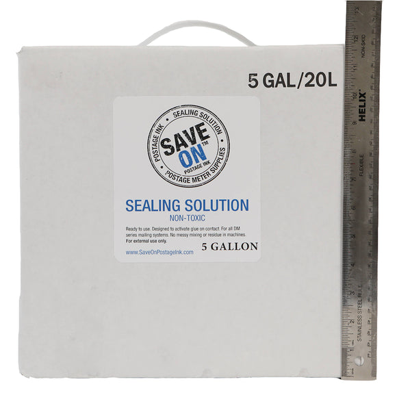 Pitney Bowes E-Z Seal 605-0 Sealing Solution | Compatible, Five Gallon Cubetainer - Mindful Supplies