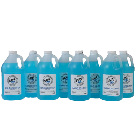 Pitney Bowes E-Z Seal 608-0 Sealing Solution | Compatible, Eight - Half-Gallon Bottles - Mindful Supplies