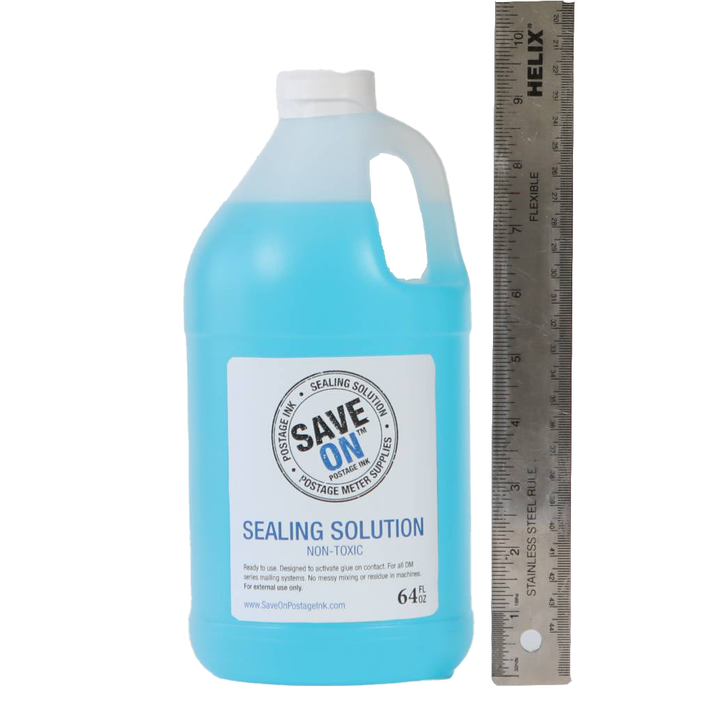 Pitney Bowes E-Z Seal 608-0 Sealing Solution | Compatible, Eight - Half-Gallon Bottles - Mindful Supplies