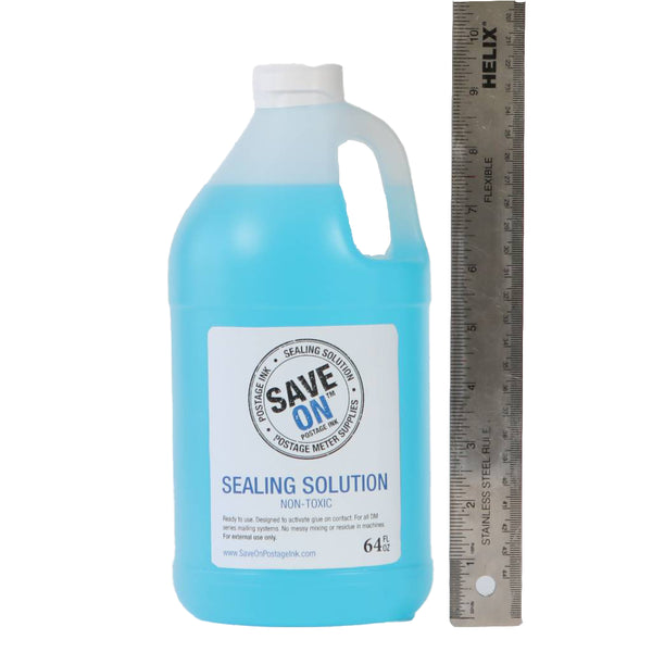Pitney Bowes E-Z Seal 608-0 Sealing Solution | Compatible, Four - Half-Gallon Bottles