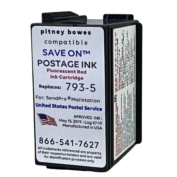 Pitney Bowes Red Ink Cartridge Replacement 793-5 for DM Series