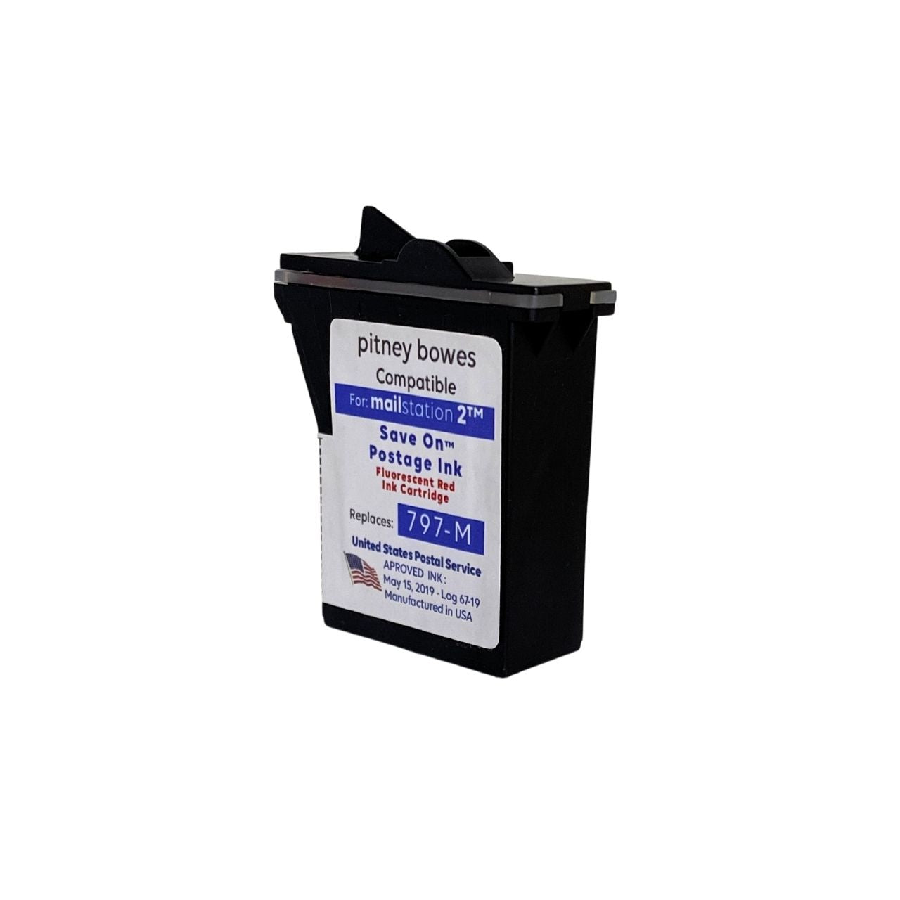 2 Pack Pitney Bowes 797-M Postage Meter Ink Cartridge | Compatible - Mindful Supplies