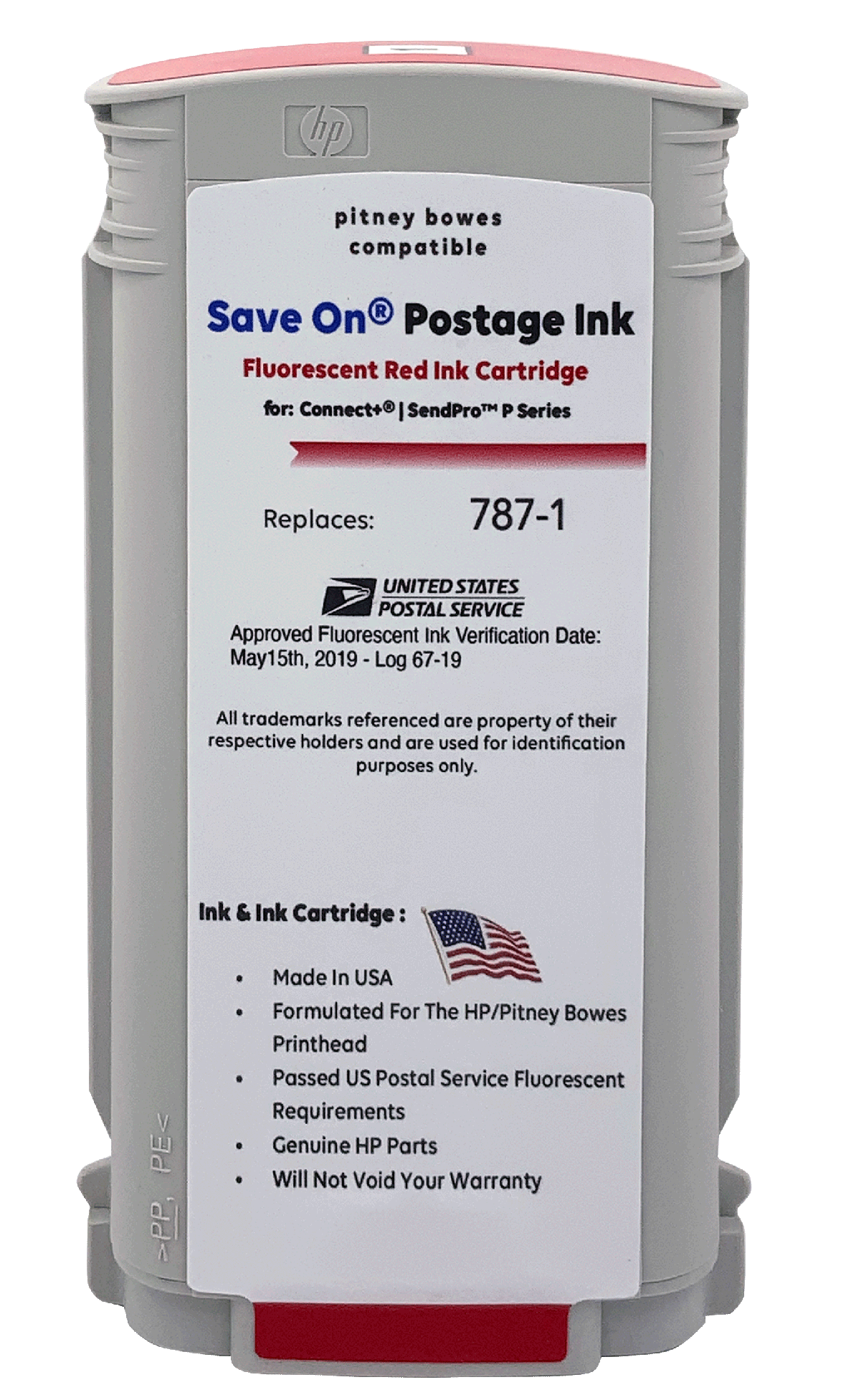 Postage Meter Inks for Pitney Bowes Hasler Quadient/Neopost FP