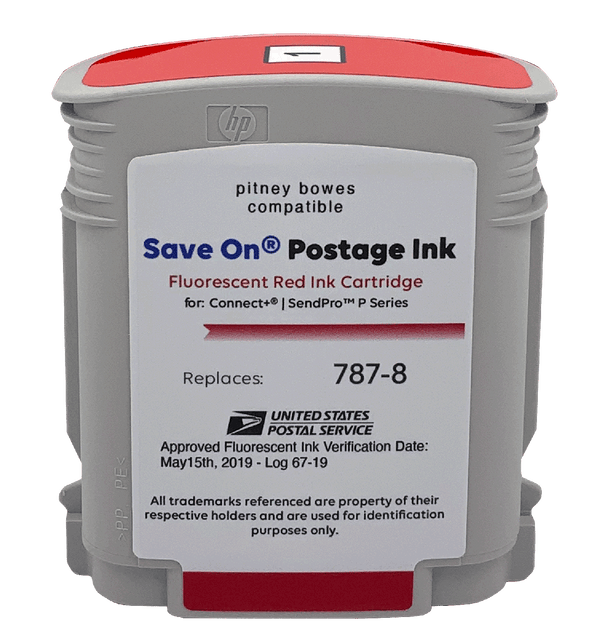 Pitney Bowes 787-8 Red Ink Cartridge | Compatible, SendPro P / Connect+ Series